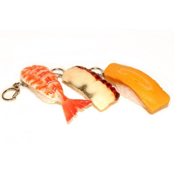 実物大　寿司　キーホルダー　海老　うなぎ　玉子　食品サンプル