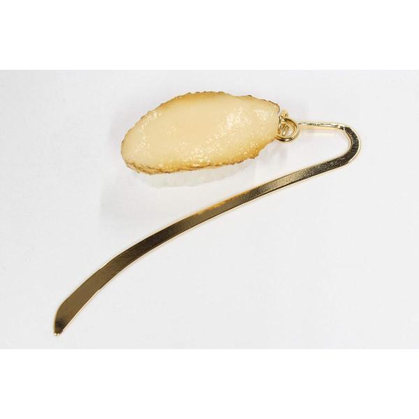 食品サンプル 寿司 しおり ブックマーク 読書 本 (あわび)