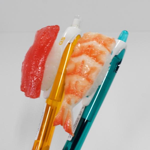 食品サンプル 寿司ペン2本セット (まぐろシャーペン・えびボールペン)