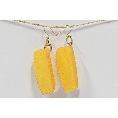 ピアス（ゴールド） 食品サンプル (寿司たまご)