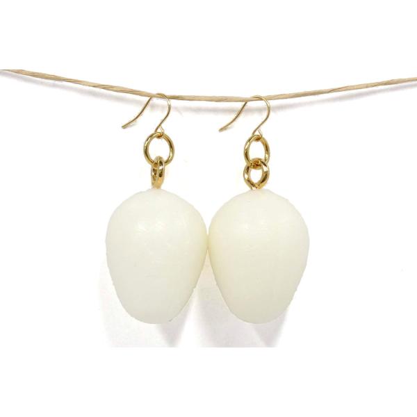 ピアス（ゴールド）　食品サンプル 　うずらたまご　うずら卵