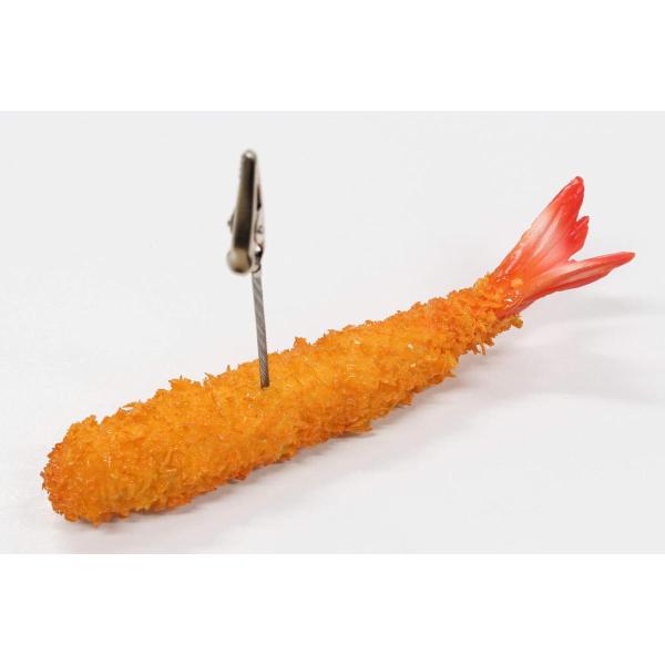 フライのメモクリップ 食品サンプル (エビフライ大)