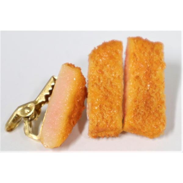 食品サンプル　勝つカツ勝つとんかつネクタイピン3切れAセット