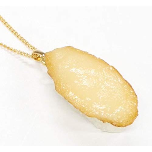 ネックレス（ゴールド） 食品サンプル ミニチュア寿司（あわび）