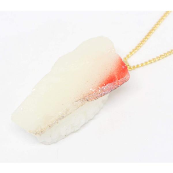 ネックレス（ゴールド） 食品サンプル ミニチュア寿司（はまち）