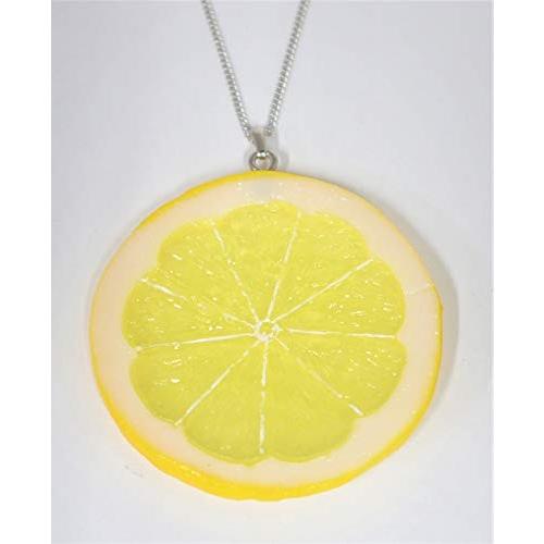 ネックレス(シルバー）　 レモン（輪切り）  食品サンプル