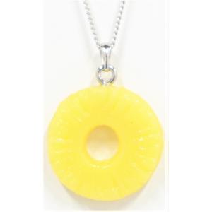 ネックレス(シルバー） ミニチュアパイン　食品サンプル　