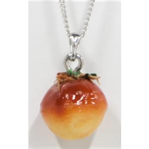 ネックレス(シルバー） ミニチュアたこ焼き　食品サンプル　