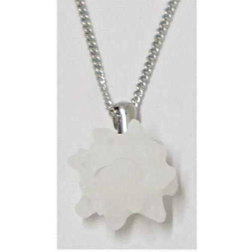 ネックレス(シルバー） 金平糖大サイズ (白色)