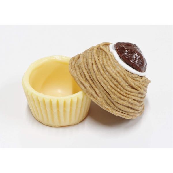 食品サンプル 渋皮モンブラン カード立て小物入れ 写真立て小物入れ