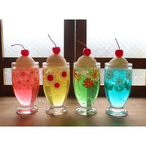 食品サンプル レトロクリームソーダ (ブルーハ...の詳細画像3