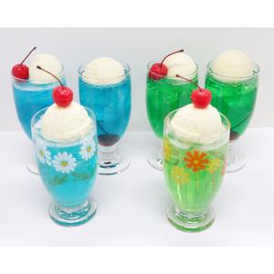 食品サンプル レトロクリームソーダ (ブルーハ...の詳細画像4