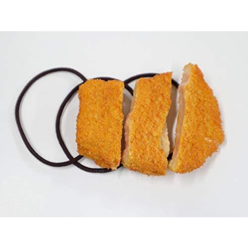 ヘアゴム　とんかつ3切れセット　ランチベルト