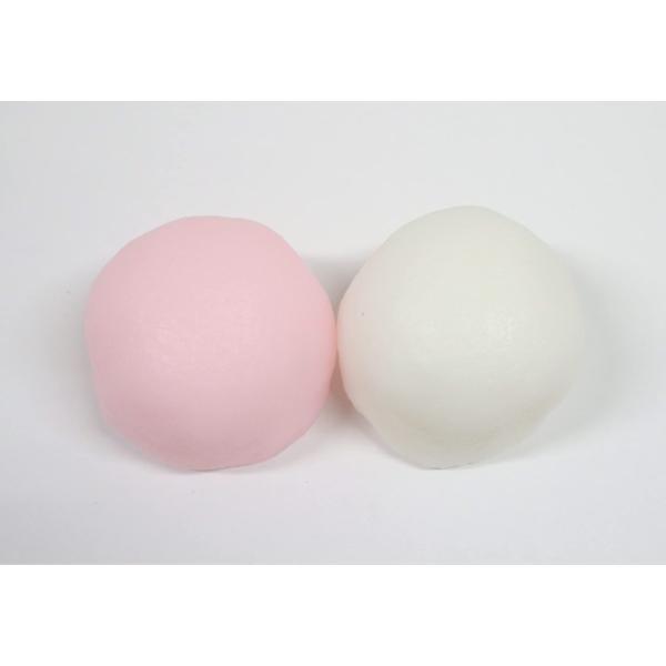 食品サンプル　上用饅頭　紅白2個セット　（小）　販促　ディスプレイ　紅白饅頭