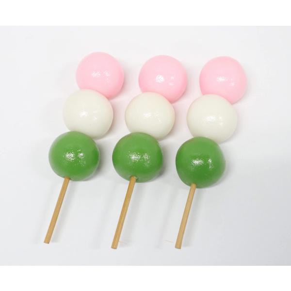 食品サンプル　３色団子（3本）　だんご　 ディスプレイ 販促