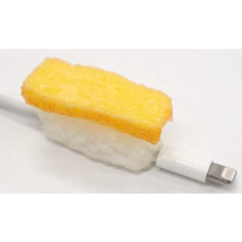 断線防止カバー ケーブル保護 ミニチュア 寿司 (玉子)