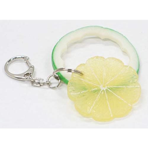 エコバッグバンド キーホルダー チャーム ライム（輪切り）