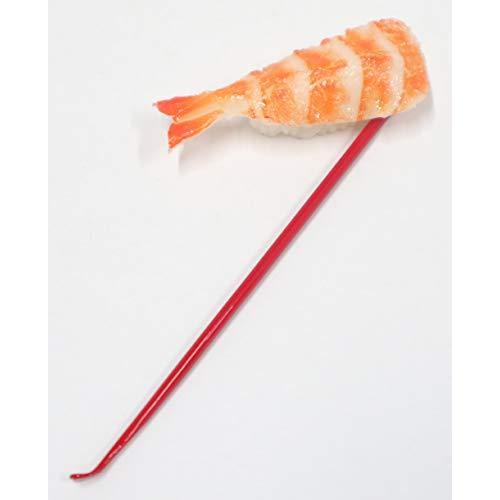 耳かき（朱） ミニチュア 寿司（海老）
