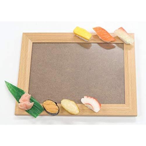 フォトスタンド工作キット　ミニチュア寿司（ウニ・その他）（額付き）　フォトフレーム　手作り　贈り物　...