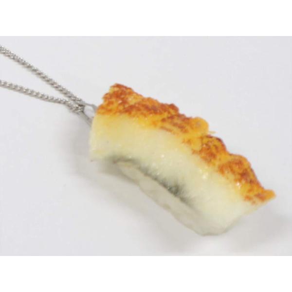 ネックレス(シルバー）  食品サンプル ミニチュア寿司（穴子）