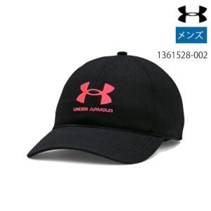 アンダーアーマー UNDER ARMOUR  UAアイソチル アーマーベント アジャスタブル メンズ キャップ 帽子 1361528-002 Black/Penta Pink【取寄U】(2211)｜samsam