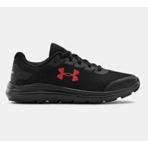 アンダーアーマー UNDER ARMOUR UAグレードスクール サージ 2 ジュニア ランニングシューズ スニーカー UA GS Surge 2 3022870 005 Black/Black【取寄U】21ss｜samsam