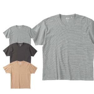 大きいサイズ オーガニックコットンミジンボーダーVネック半袖Tシャツ Mc.S.P エムシーエスピー メンズ 3L 4L 5L 6L 7L 8L オーガニックコットン ビッグサイズ｜samsin