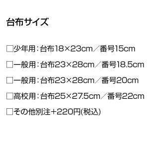 野球用 背番号ゼッケン 1色プリント 一重圧着...の詳細画像1