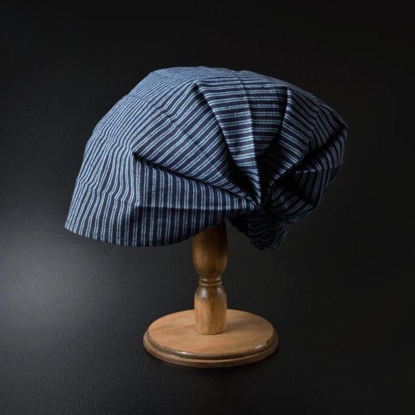 遠州綿紬和バンダナ 和バンダナ バンダナ 遠州綿紬 紺縞