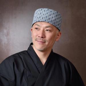 備後絣 藍染 「6種の絣 変り織」 利休帽 和帽子 S M : 作務衣の専門館