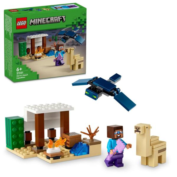 レゴ(LEGO) マインクラフト スティーブの砂漠探検 おもちゃ プレゼント ブ 玩具