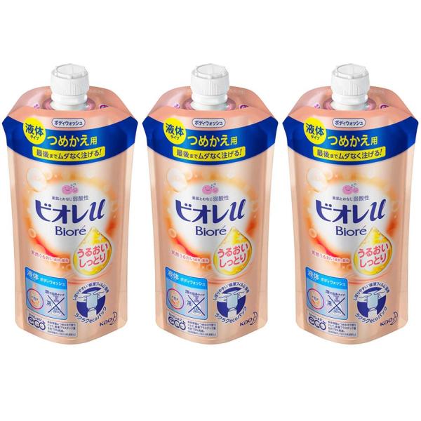 【3個セット】ビオレu うるおいしっとり つめかえ用 340ml