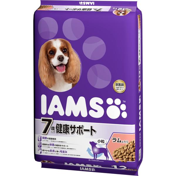 アイムス (IAMS) ドッグフード 7歳以上用 健康サポート 小粒 ラム&amp;ライス 12キロ