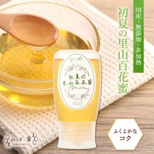 山と蜜 春の里山百花蜜 300g 国産はちみつ 純粋 無添加 非加熱 倒立