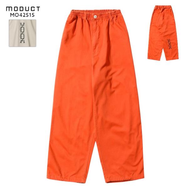 モダクト MO42515 / コットンツイル スクラブパンツ with ステンシルプリント