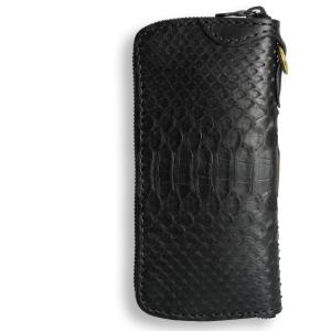 ラウンドファスナーロングウォレット タイプ2 クロコダイル : サムライ