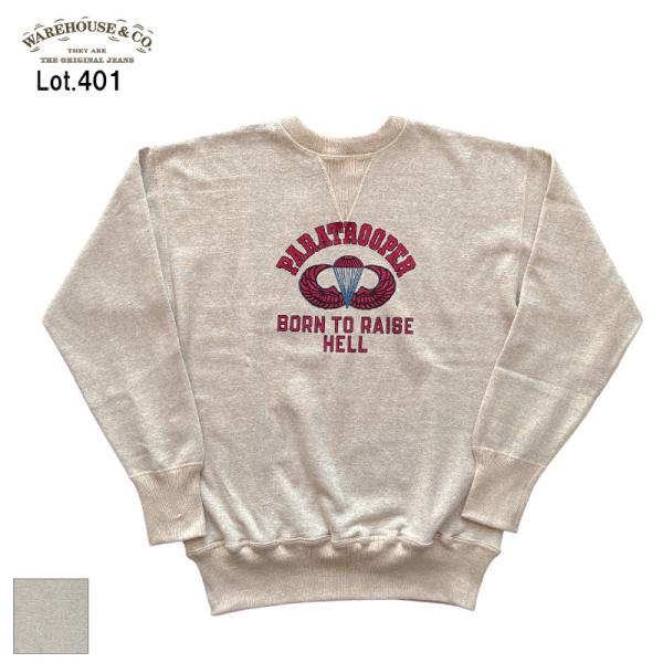 ウエアハウス Lot 401PARATROOPER 両V セットイン スウェット