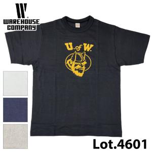 ウエアハウス 4601 U. OF W. Tシャツ 半袖