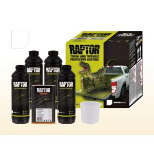 U-POL ラプター WHITE 4リットルセット 計量カップ付き 塗料 塗装 DIY 防傷 防錆 ...