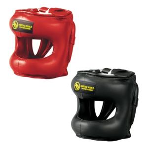 WINDY フルフェイス ヘッドガード 赤 Mサイズ ボクシング 本革性