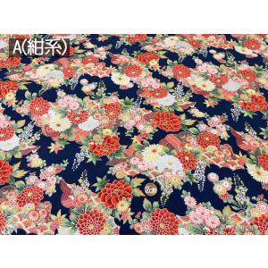 和柄生地 着物風 シルバーラインシリーズ 和花...の詳細画像1