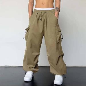 カーゴパンツ レディース 夏 きれいめ ゆった...の詳細画像4
