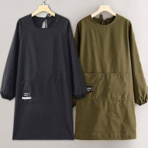 2枚セット 割烹着 エプロン 袖付き かっぽう...の詳細画像1