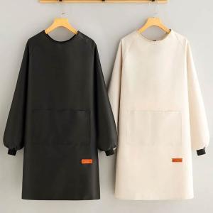 2枚セット 割烹着 おしゃれ エプロン 袖付き...の詳細画像1