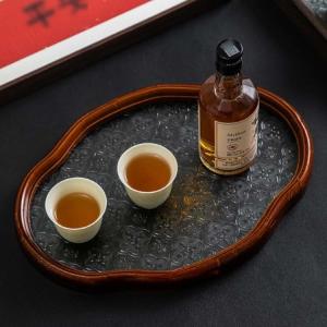 花海棠柄 トレー フローラガラス レトロ調 配...の詳細画像1