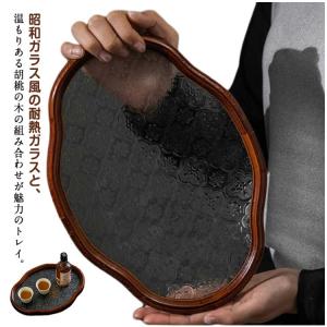 花海棠柄 トレー フローラガラス レトロ調 配...の詳細画像5