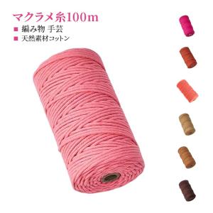 3mm 100m マクラメ ロープ 紐 糸 マク...の商品画像
