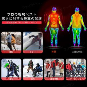 電熱ベスト 11箇所発熱 発熱ベスト おしゃれ...の詳細画像2