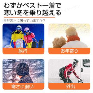 電熱ベスト 11箇所発熱 発熱ベスト おしゃれ...の詳細画像3