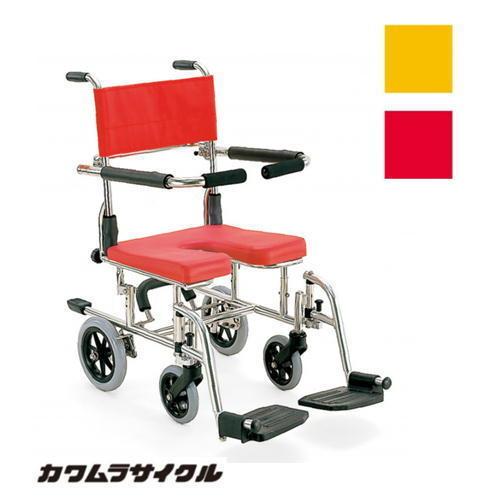 (カワムラサイクル) KS10 クリありシート 入浴用 シャワー用車椅子 介助式 コンパクト 脚部ス...